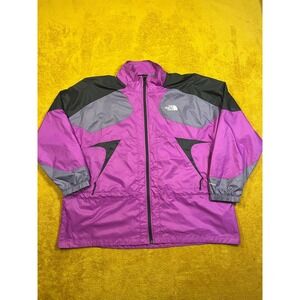 The North Face‎ Womens XXLarge Jacket Purple Grey Black TNF3 Windbreaker
